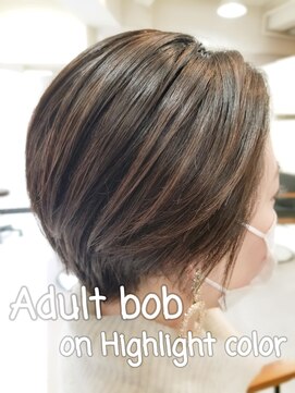 ピュア プレイス ラボ(PURE PLACE LABO) 【PURE PLACE×北島】大人ボブ×ハイライトカラー
