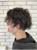 波巻きウェーブパーマ