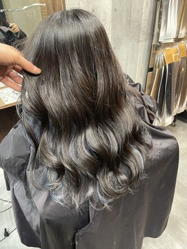 ラフ(LAFF) #黒髪#ボブルフ#ネビージュ#小顔#ワンレン