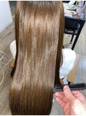 さら艶な仕上がり♪イルミナカラー&髪質改善トリートメント