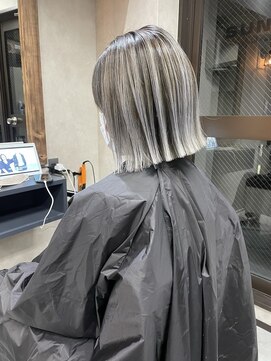 サニー 渋谷(SUNNY) 王道バレイヤージュ、グレージュカラー、ハイライト、ベージュ