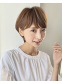 骨格、画質似合わせカット×大人ふんわりショートボブ【ERIKA】