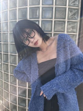 サロンドミルク 新百合ヶ丘店(salon de MiLK) フェイスレイヤーが可愛い、長めボブ