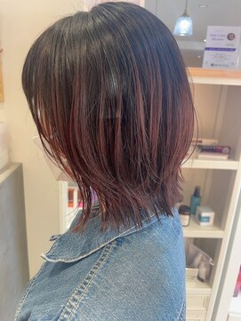 ヘアーワークス ボナ(HAIR WORKS bona.) 髪質改善デザインカラー バイカラー バレイヤージュ