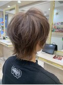 メンズライク ハンサムショート ジェンダーレスオリーブベージュ