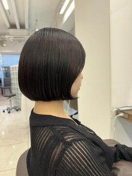 アッシュ 下北沢店(Ash) 黒すぎない!透けるダークカラーボブ