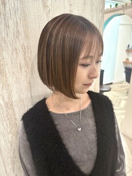 ルヴェール 茜部店(LeVert) ハイライトショートボブ☆
