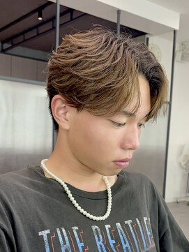 ビューエヒメ(VIEW EHIME) 韓国風センターパートシースルーバングメンズ透明感カラー