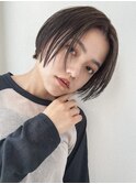大人かわいいハンサムショートヘルシースタイルショコラアッシュ