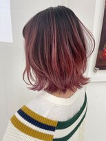 マスカリ(muscali)&nbsp;【原田】ピンクバレイヤージュメルティカラーウェーブミディアム