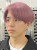 ピンク[新宿駅/ダークアッシュ/ニュアンスパーマ]