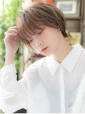 ★ホワイトグレージュ細めハイライトくせ毛ショート20代30代★1