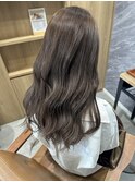 ブリーチなし艶髪ミルクティーカラー