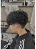 大分メンズ刈り上げマッシュシャドウパーマスタイル