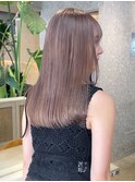 渋谷ミルクティーベージュハイトーンカラーヘーゼルベージュ30代