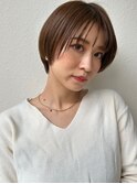 シースルーバング似合わせカット丸みショートp1上尾20代30代40代