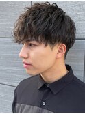 波巻きパーマ波打ちパーマ縦落ちパーマツイストスパイラルmen's