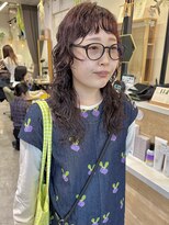 オッジバイケンジ(oggi by KENJE)&nbsp;ミディアムウルフパーマ/顔まわりパーマ/横浜パーマ