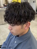 ウェイビーエフティフィフス 横浜西口(WAVEY ft.fifth) 横浜西口メンズカットツイスパシャドウパーマ波巻きパーマ30代◆