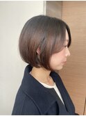 韓国風　内巻き　上品　ボブ　30代
