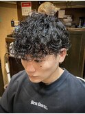 無造作パーマ　プードルパーマ　刈り上げ　シェービング　新潟