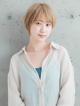 マッシュ/ショート/ハイトーン