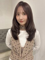 ラヴィズム 長岡店(LUVISM)&nbsp;韓国/顔周りレイヤー/ダブルカラー/ベージュ/前髪新潟長岡宮関◆