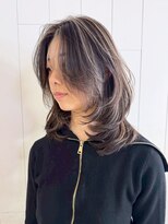 アルバム 新宿(ALBUM SHINJUKU) くびれミディ顔周りレイヤー大人ガーリーダークアッシュba577331