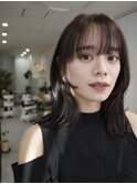 レイヤーカットウルフカットボブグレージュオリーブべージュ