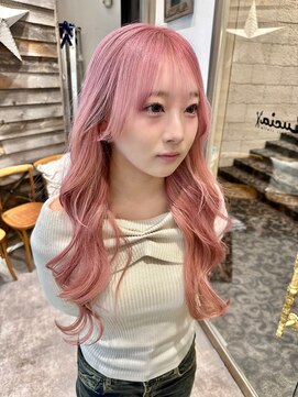 ルチア ヘア ステラ 京都店(Lucia hair stella) ダブルカラー/ブリーチ/ハイトーン/ペールピンク/京都/河原町