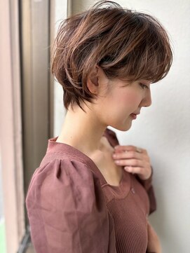 モッズヘア 越谷(mod's hair) ふんわりショート/ココアブラウン/春カラー/ブリーチなしp越谷
