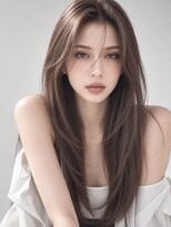 ラベスト キョウト 京都 四条烏丸店(LOVEST KYOTO)&nbsp;シアーブラウン×センターパートロング