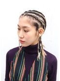 コーンロウ・ブレイズ、成人式、成人式ヘア、ヘアアレンジ