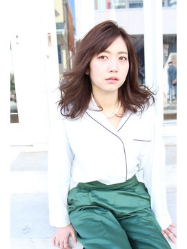 ニコ ピカビア(nico picabia) nico picabia  セミロング×カーキグレージュ