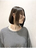 シークレットハイライト★ワンレン大人かっこいい☆暗髪小顔ボブ