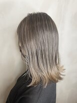 ラフィスヘアーグロー 中百舌鳥店(La fith hair glow)&nbsp;ナチュラルバレイヤージュ×グレージュ　久保川真義