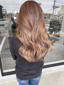 ナンバー(number+) 透明感抜群♪ダブルカラーブリーチミルクティーベージュ