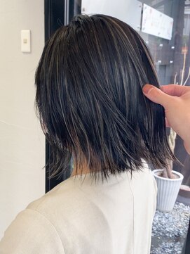 ノラ ウメダ(NORA UMEDA) 【NORA UMEDA 高木】外ハネボブ＆大人可愛い地毛ハイライト