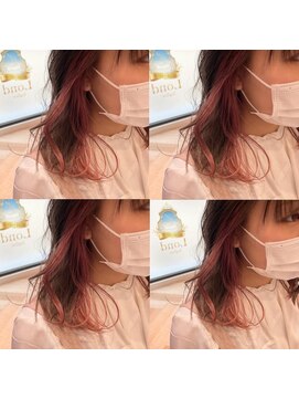 ロンド レグリーズ 立川(Lond leglise) 【槌矢圭悟】インナーカラーピンクカラーミディアム