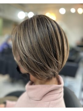 クラッチバイシオンアグリゲイト(CLUTCH by Zi-on aggregate) シャドールーツ×グレーベージュ/ハイライトバレイヤージュ