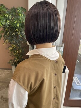 インビテーション 名古屋(invitation) ミニボブ/透明感ベージュ