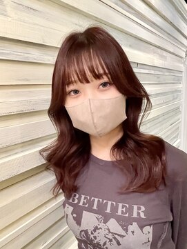 エール(a:le) 韓国風くびれヘア レッドカラー