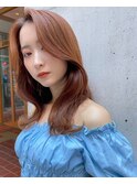 韓国風くびれセミロング