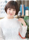アースカラー丸みショートヘルシースタイルh3川口20代30代40代