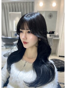 ユーフォリア 池袋東口駅前店(Euphoria) 【Euphoria MITSUKI】韓国風レイヤースタイル×ブルーブラック