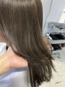 カット＋ブリーチ無しダブルカラー＋トリートメント￥15300