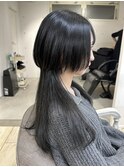 ○ロングウルフカットクラゲウルフヘア姫カットレイヤーカット