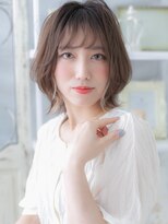 モッズヘア 越谷(mod's hair)&nbsp;★イヤリングカラーくすみベージュボブウルフ20代30代40代★1