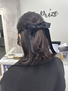 プライズ 表参道原宿店(prize) ハーフアップアレンジ