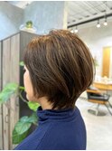 ハイライトで作る白髪ぼかし